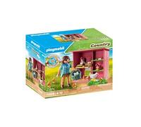 Playmobil 71308 Agricultrice et poulailler – Personnage et animaux – Plus de 80% recyclés – Dès 4 ans
