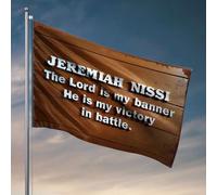 Country Boy Drapeaux Jeremiah Nissi : The Lord Is My Banner ; He Is My Victory In Battle. Drapeau Man Cabe Decor Funny Dorm Drapeaux (120 x 180 cm)