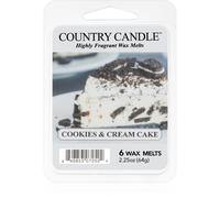 Country Candle Cookies & Cream Cake tartelette en cire 64 g