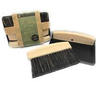 Country Casa - Set pelle et balayette aimantées Bois, Métal et Crin de cheval 15,5x3x11cm