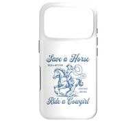 Country Concert Rodeo Cowgirls Cowboys. Save a Horse Ride a Coque pour iPhone 17 Pro