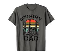 Country Dad Daddy Papa Chapeau de guitare western T-Shirt