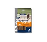Country Dental Snack Canard | Snack à mâcher pour Chiens Moyens | 120 g | Dr.Clauder's | Aliment complémentaire | Hygiène dentaire quotidienne du chien | Avec canard, oreille de porc et FOS