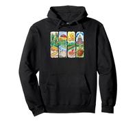 Country Farm Fair Baseball Americana Art Sweat à Capuche