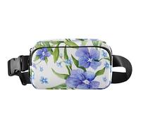 Country Field Pervenches Sac banane imperméable pour femme Grand sac banane festival pour homme, pervenches de champ, 20,3 x 13,5 x 5,8 cm, drôle mignon, pervenches de champ, 20,3 x 13,5 x 5,3 cm