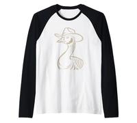 Country Funny Goose Chapeau de Cowboy Rodéo Cowgirl Western Duck Manche Raglan