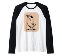 Country Funny Goose Chapeau de Cowboy Rodéo Cowgirl Western Duck Manche Raglan