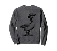 Country Funny Goose Chapeau de Cowboy Rodéo Cowgirl Western Duck Sweatshirt