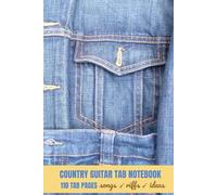 Country Guitar Tab Notebook: 110 Blank Guitar Tablature Pages - Western Style Song writing Journal for Acoustic, Country & Folk Guitar Players 6" x 9"