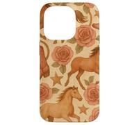 Country Horse Boots Roses Western Cowgirl Esthétique Coque pour iPhone 14 Pro