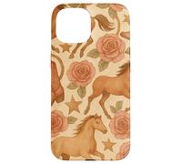 Country Horse Boots Roses Western Cowgirl Esthétique Coque pour iPhone 15