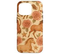 Country Horse Boots Roses Western Cowgirl Esthétique Coque pour iPhone 16 Pro