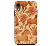 Country Horse Boots Roses Western Cowgirl Esthétique Coque pour iPhone XR