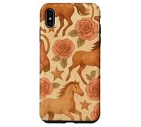 Country Horse Boots Roses Western Cowgirl Esthétique Coque pour iPhone XS Max