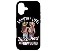Country Life Cowgirl Humoristique pour Amateur de vin Coque pour iPhone 17