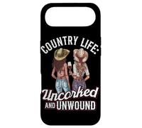Country Life Cowgirl Humoristique pour Amateur de vin Coque pour iPhone Air