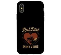 Country Life Dirt Road Proud Rural Roots Southern Grit Coque pour iPhone X/XS