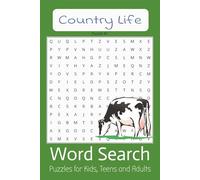 Country Life Word Search Puzzle Book: Word Searches with Easy to Read Print about gardening, country life, farming and More | 6x9 inches, 110 pages | ... Gift for Vacations, Holidays, and Free Times