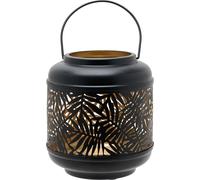 Country Living Lanterne en métal noir avec intérieur doré - 17cm de haut WD520 (Taille unique) (Noir)