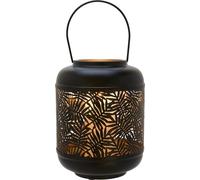 Country Living Lanterne en métal noir avec intérieur doré - 26cm de haut WD519 (Taille unique) (Noir)