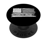 Country Music American Flag Deep South Musical PopSockets PopGrip Adhésif
