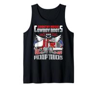 Country Music Cowboy Boots & Pickup Trucks Lovers Trucker Débardeur