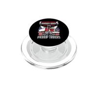 Country Music Cowboy Boots & Pickup Trucks Lovers Trucker PopSockets PopGrip pour MagSafe