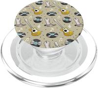 Country Music with Guitars Vinyl Records and Cowboy Boots PopSockets PopGrip pour MagSafe