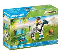 Playmobil Set Cavalier et Poney Lewitzer 70515 Le Poney Club Country à collectionner