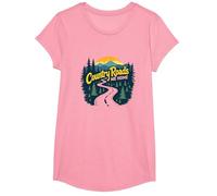 Country Roads Old Row Nostalgie pour Homme T-Shirt, Fille, Rose, L