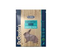 Country Snack Lapin | Friandise Viande pour Chiens | 170 g | Séché Vapeur | Dr.Clauder's | Aliment complémentaire | Peut soutenir la fonction digestive normale | 95% viande de lapin