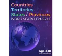 Country Territoires State Province Word Puzzle book 2025 - 2026
