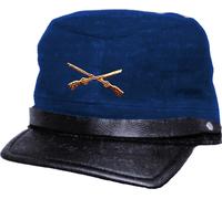 Country Western Biker Cuir Casquette Taille Unique - CSA GENERAL LEE - Bleu