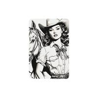 Country Western Girl Cowboy Hat Coquette Lot de 4 désodorisants pour voiture - Cartes parfumées à suspendre - Cartes parfumées pour voiture, aromathérapie