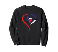 Country Western - J'adore Le Texas et C'est Le Drapeau de l'État du Texas Sweatshirt