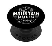 Country Western Play Me Some Guitare de Musique de Montagne PopSockets PopGrip Adhésif