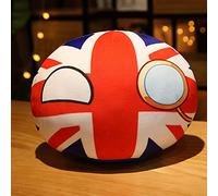 Countryball Jouet en Peluche Animé Polandball Peluche Boule Poupée en Peluche Courte Porte-clés Pendentif Mini Coussin 10-40cm (10cm, 04)