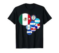 Countryballs Carte du Mexique et de l'Amérique Centrale T-Shirt
