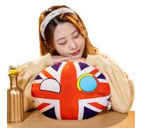 Countryballs Peluche ballon national en peluche pour enfants, coussin décoratif pour la maison, cadeau de voyage en peluche