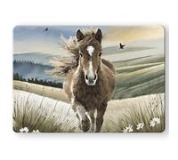 Countryside Critters Planche à découper en verre trempé Motif cheval 285 x 200 mm