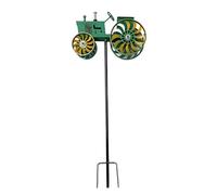 Countryside Windmill Outdoor Adornment Built from Sturdy Metal Great for Patio Backyard and Garden Eye Catching Yard Windmill