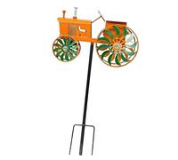 Countryside Windmill Outdoor Adornment Built from Sturdy Metal Great for Patio Backyard and Garden Eye Catching Yard Windmill