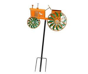 Countryside Windmill Outdoor Adornment Built from Sturdy Metal Great for Patio Backyard and Garden Eye Catching Yard Windmill