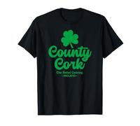 County Cork Irlande The Rebel County Trèfle Vert T-Shirt