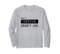 County Jail Halloween | Costume de Prisonnier Facile Manche Longue