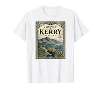 County Kerry Irlande Seaside Road T-Shirt Graphique avec Valeur, Homme, Blanc, L