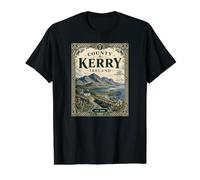 County Kerry Irlande Seaside Road T-Shirt Graphique avec Valeur, Homme, Noir, L