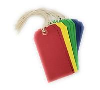 County Stationery Lot de 10 étiquettes de bagage à nouer Couleurs assorties