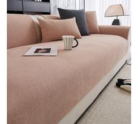 Coup de canapé Chenille étanche 1 2 3 Places,Non glissé, Housses de canapé pour Le Coin L Forme/en U, Protecteur de Meubles pour Chiens Animaux de Compagnie et Enfants Coffee Brown 90 * 160cm