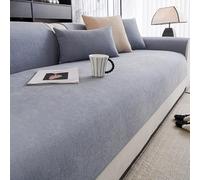 Coup de canapé Chenille étanche 1 2 3 Places,Non glissé, Housses de canapé pour Le Coin L Forme/en U, Protecteur de Meubles pour Chiens Animaux de Compagnie et Enfants Light Grey 110 * 180cm